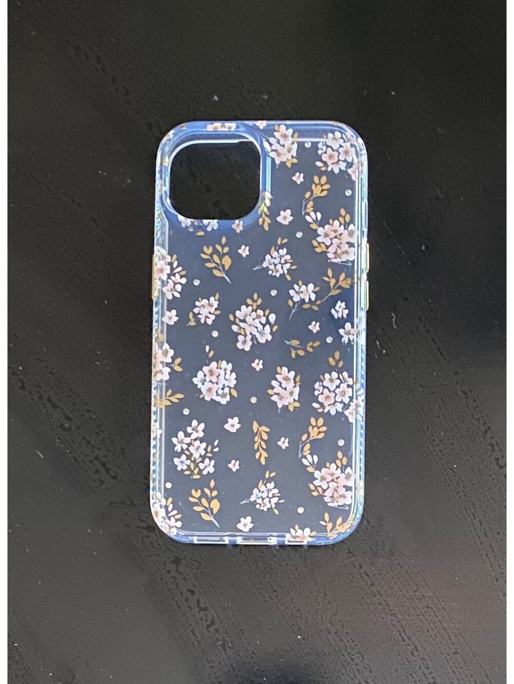 Onn Case for iPhone 16e/15/14/13 Pink Floral with Gems